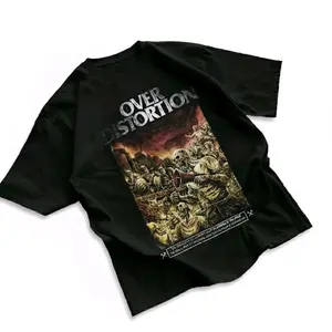 Kaos Over Distortion Cotton Combed 24s Premium Lengan Pendek Kerah Bulat Reguler Fit Unisex Pria Wanita Distro Baju T-shirt Band Cewek Cowok Bahan Katun Premium Halus Adem Lembut - Kaos Over Distortion Merch Tee