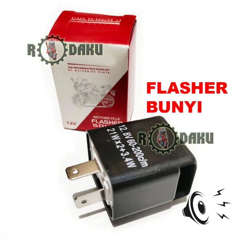 Flasher Sein BUNYI 21 Watt LED TRIMBUZZER BUNYI Setelan kecepatan Sen LED Flaser Relay Bunyi MOTOR 0