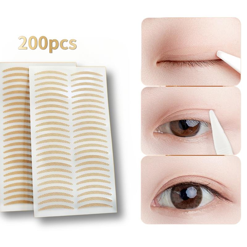 Miếng Dán Mí Mắt Vô Hình 200 Chiếc Miếng Dán Mí Hai Mí Trong Suốt Tự Dính Băng Dính Dán Mắt Hai Mí Dụng Cụ Trang Điểm Mắt Nữ