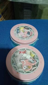 Product Review of COD Set Benang Alat Jahit Kotak Besi Bulat dilengkapi Dengan 12 Warna  Pilihan Set Jarum Gunting Perlengkapan from J*** 1