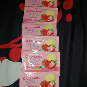 C+Collagen 2 Box Isi 12 Sachet - Minuman Collagen Tripeptide 500mg + Vit C 1000mg untuk Kesehatan Kulit dan Imunitas