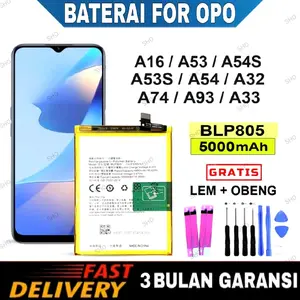 BATERAI BATRAI BATRE FOR Opo A53 / A54 / A54S / A33 2020 / A16 / A93 / A55 / A74 5G BLP805 batrei baterai Battery