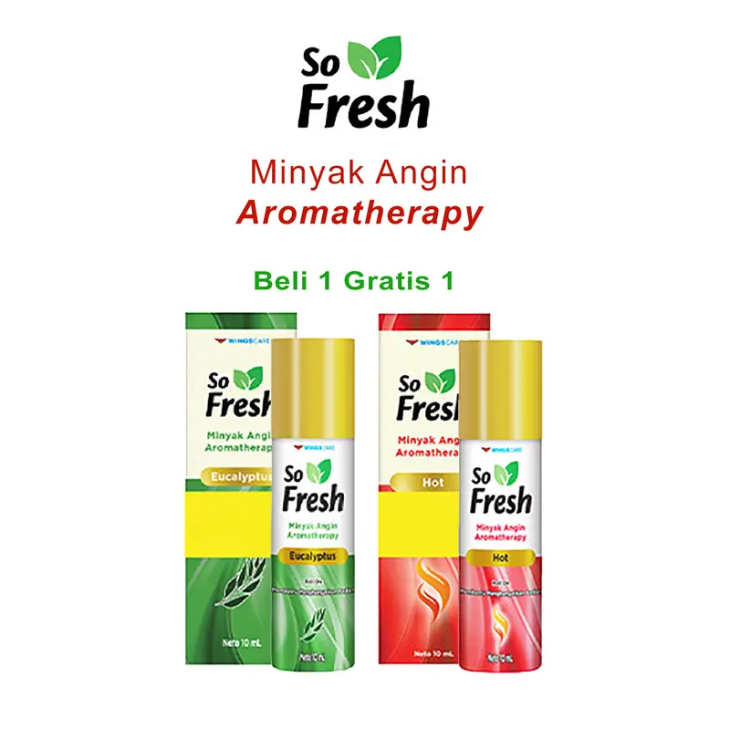 [BUY 1 GET 1] So Fresh Minyak Angin Aromatherapy 10ml isi 2 Untuk Meredakan Perut Kembung Masuk Angin 0