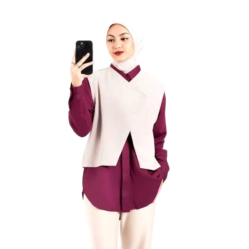 Allava Vest-Vest Premium Rompi Wanita / Vest Korean Style kekinian 1