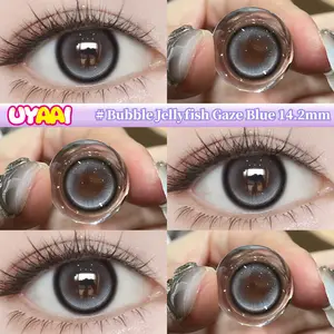 [COD+HOT] UYAAI SOFTLENS Jellyfish Gaze COLOR LENSA KONTAK BIG EYES 14.2-15.0mm USE 6 MONTH Contact Lens