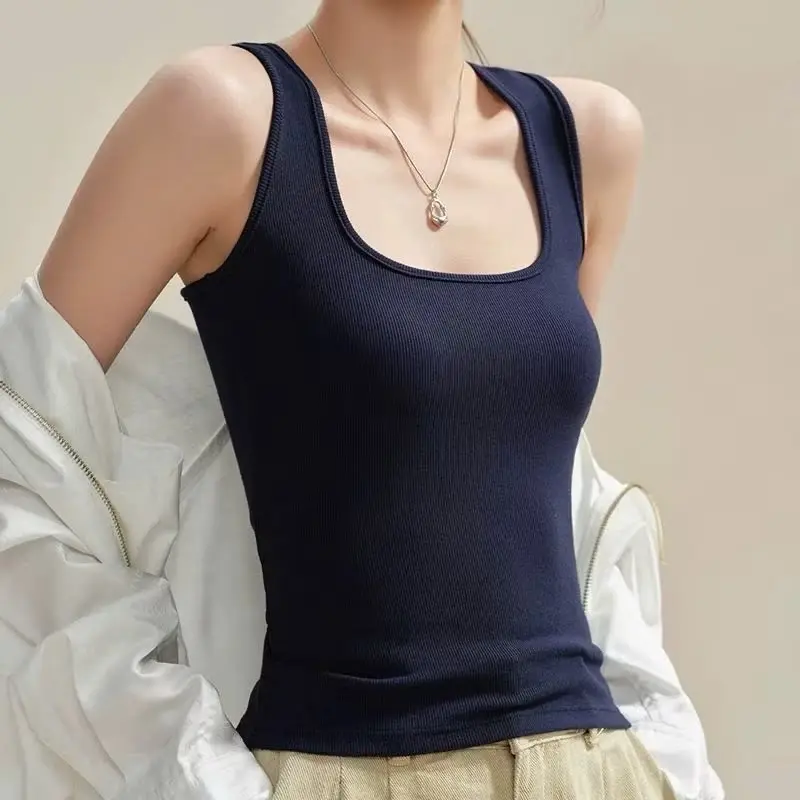 Áo Ba Lỗ Dây To Có Mút Ngực, Áo 2 dây bản to cổ vuông màu trơn (Có bigsize) BL258 | BigBuy360 - bigbuy360.vn Áo Ba Lỗ Dây To Có Mút Ngực, Áo 2 dây bản to cổ vuông màu trơn (Có bigsize) BL258 | BigBuy360 - bigbuy360.vn