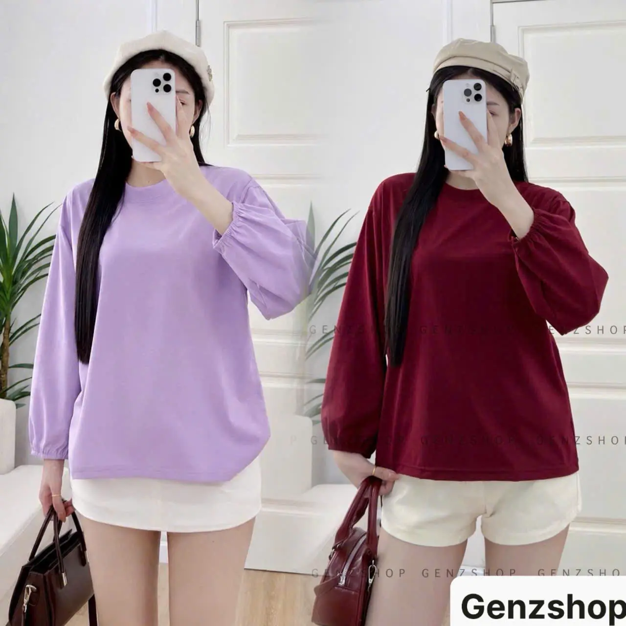 ÁO THUN TAY DÀI NỮ PHONG CÁCH UZZANG DỄ THƯƠNG TD26 Women Top Cổ Tròn