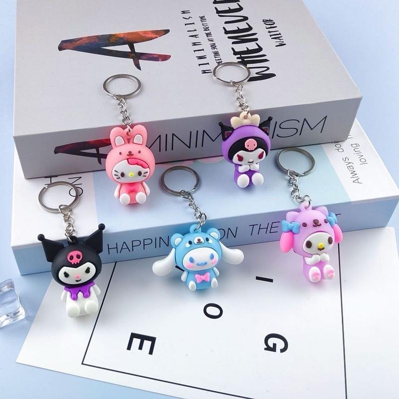 Gantungan Kunci Lucu Imut Karakter Kartun Anime Ganci Key Chain Serbaguna 3