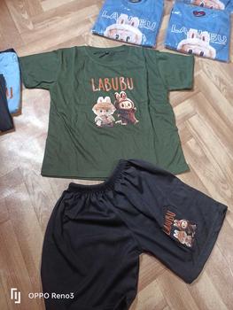 Product Review of SETELAN ANAK-ANAK COWOK DAN CEWEK MOTIF LABUBU  / BAJU ANAK-ANAK LAKI - LAKI DAN PEREMPUAN / KAOS ANAK SET ANAK PRIA DAN WANITA / LB2 from ** b**a P**a R**💜 0