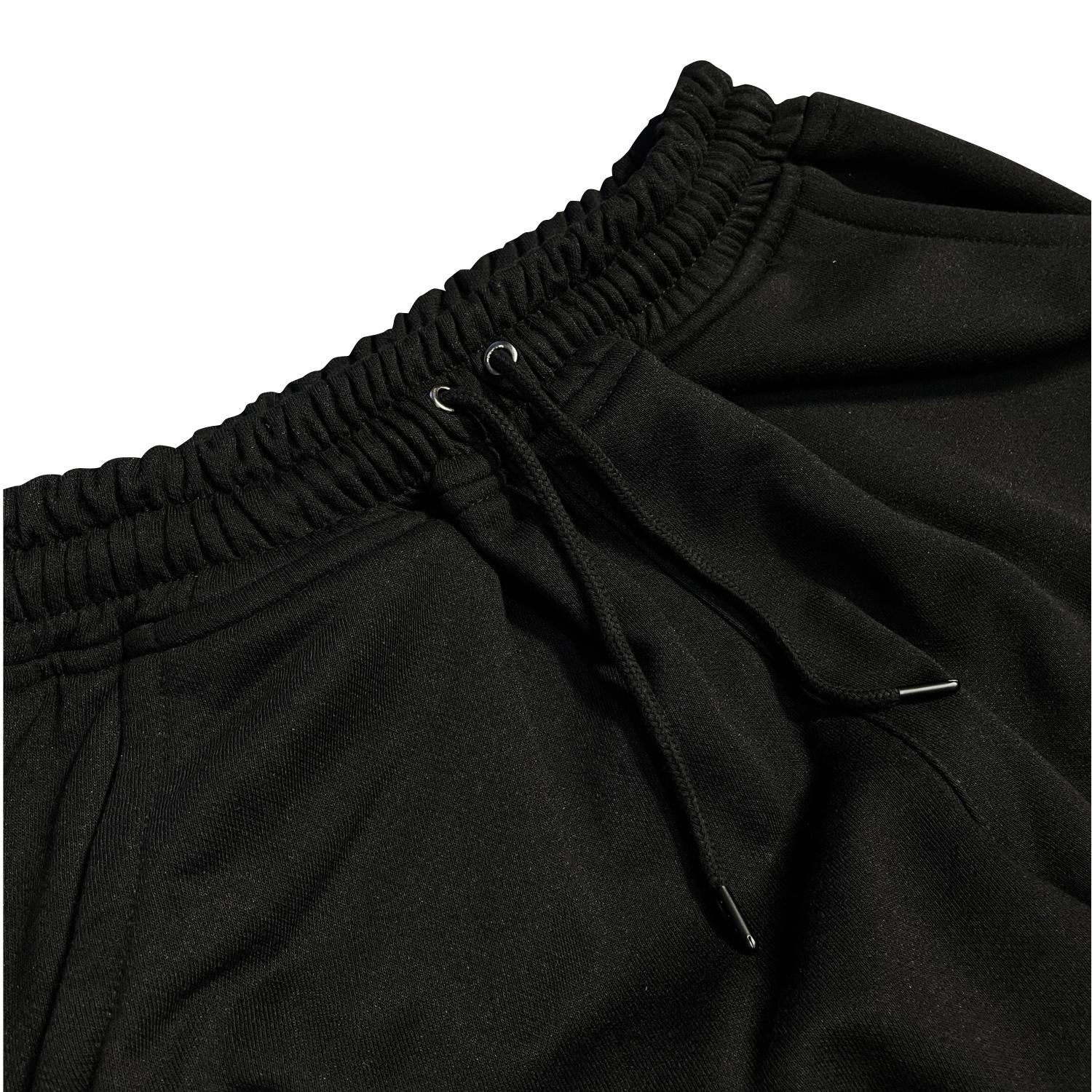 HOUSE OF TAMBIYU Sweatpants Baggy Cotton Fleece 300gsm Celana Panjang Unisex Warna Hitam