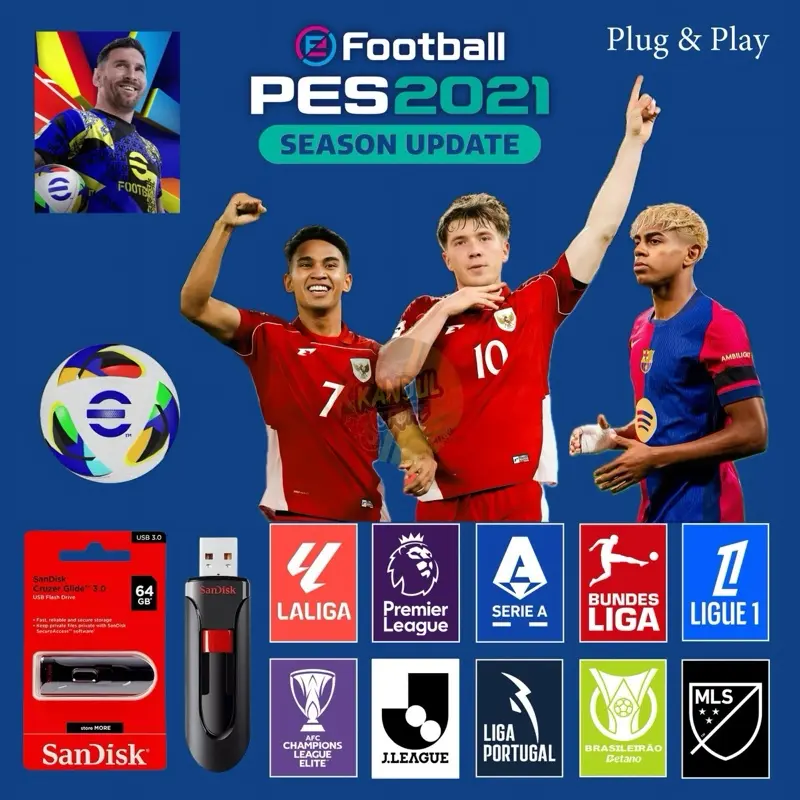 Flashdisk Isi Game Pes 2021 Terbaru | Original Sandisk 0