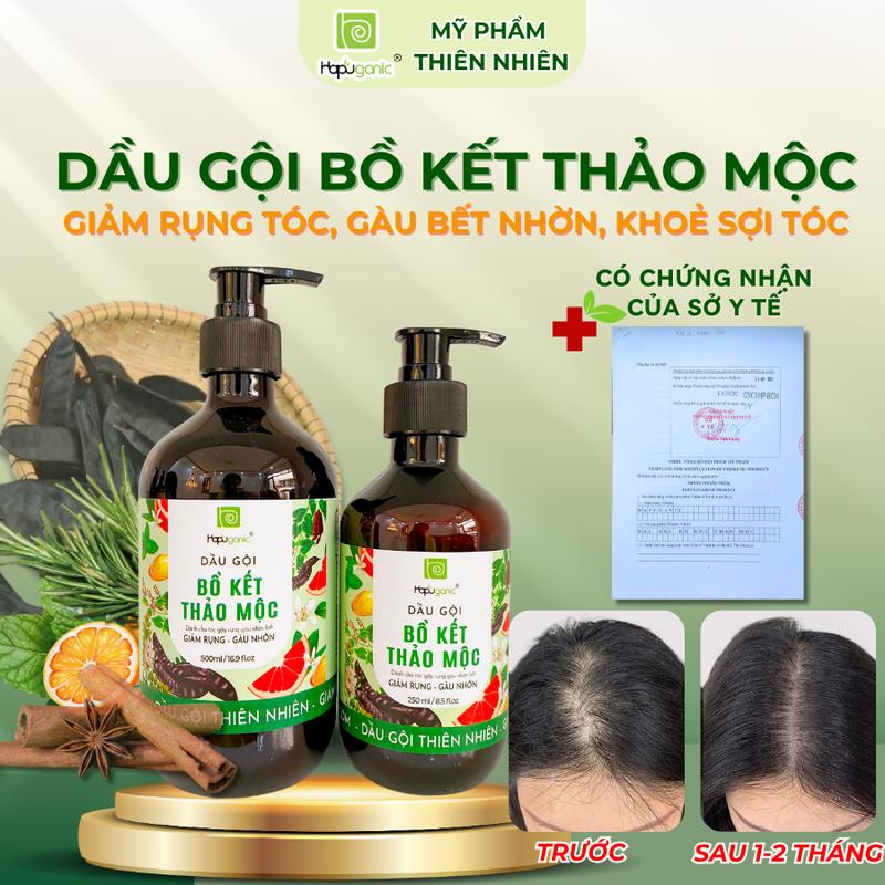  Hapuganic Dầu Gội Bồ Kết Thảo Mộc Thiên Nhiên Giảm Bết Tóc Rụng Tóc Phù Hợp Tóc Gây Rụng Gàu Bết 100ml 250ml 500ml 1L 