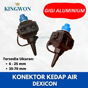 DEXICON Konektor Kedap Air Conector Kabel Listrik PLN 6-25 mm & 35-70 mm Gigi Aluminium Kualitas Baik Kokoh Standar PLN