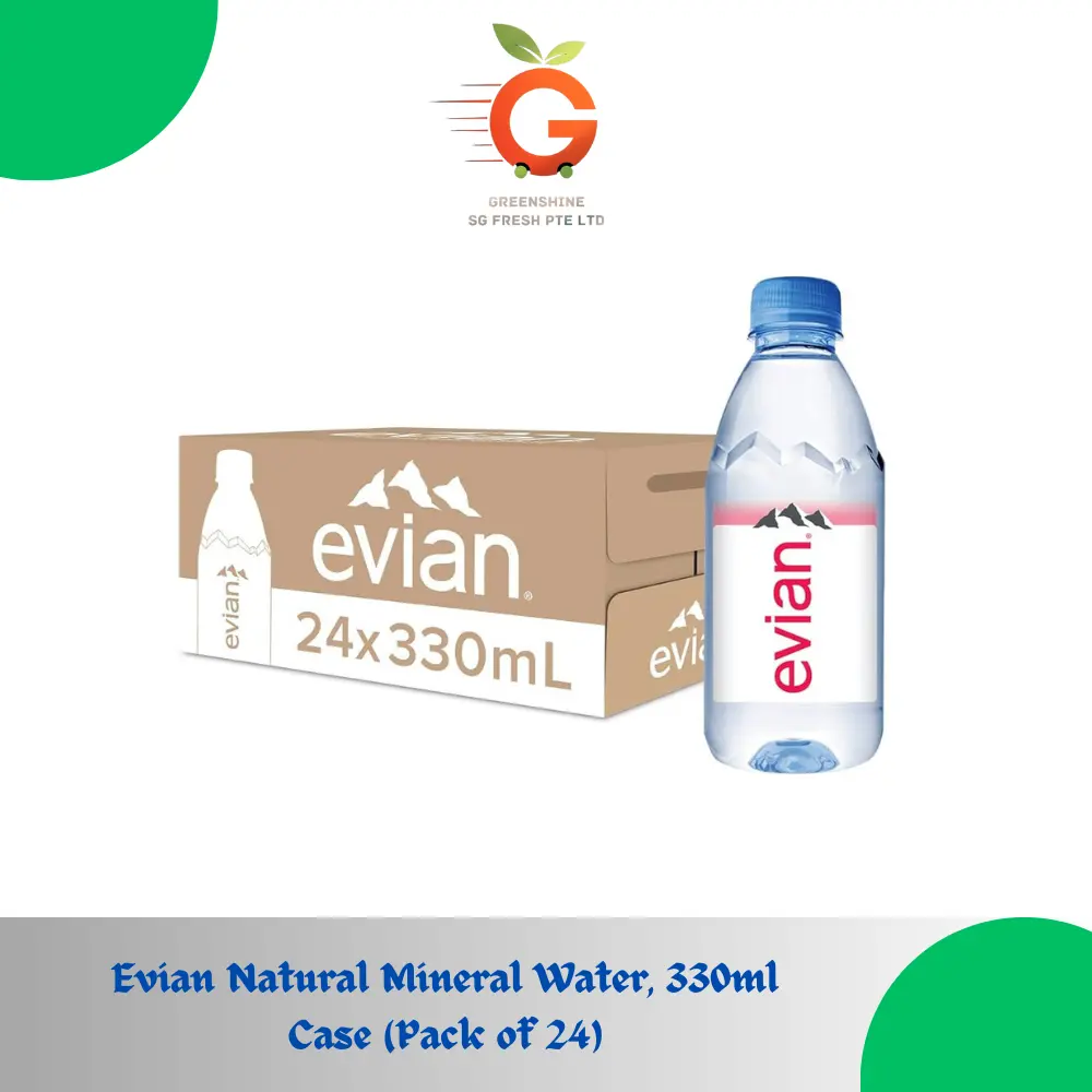 Evian natural mineral water 330ml x 24