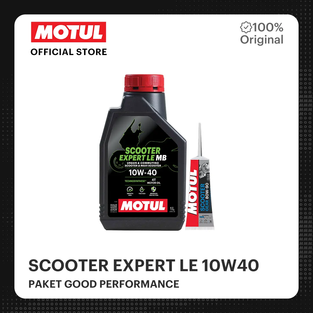 MOTUL SCOOTER EXPERT LE 10W40 (PAKET GOOD PERFORMANCE)