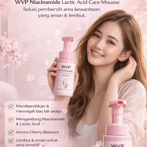 [Aman dan Bersih] WVP Pembersih Area Kewanitaan Asam Laktat Mousse Perawatan Pribadi Halus Melembapkan Hilangkan Bau Tidak Nyaman Mengandung Niacinamide