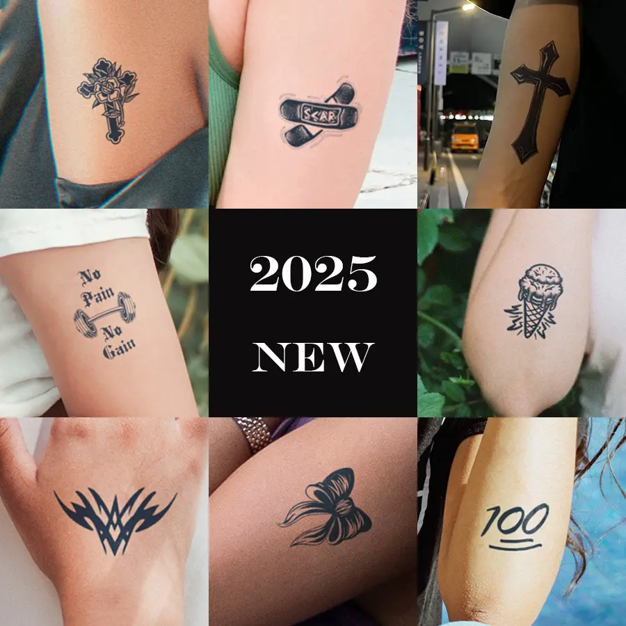 little temporary tattoo stickers ,Lasts To 15 Days New Technology Magic Waterproof Semi Permanent Sticker,waterproof tattoo,minimalist  tattoo
