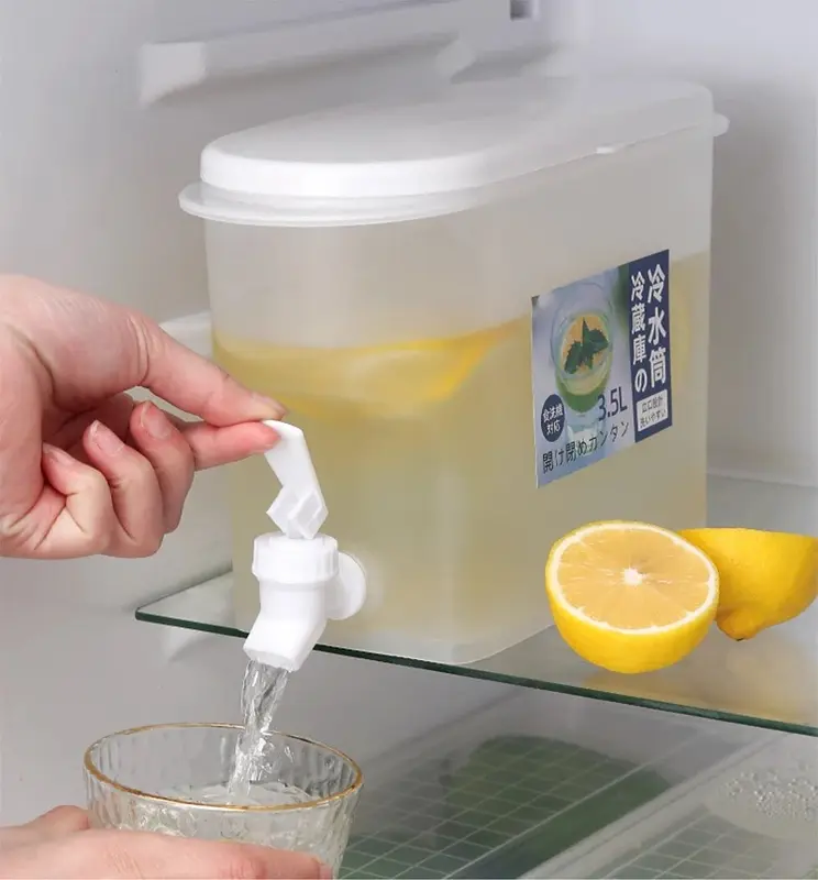 Dispenser Air Minum 3.5L Tempat Pitcher Teko Kran Kulkas Mini Portable 2