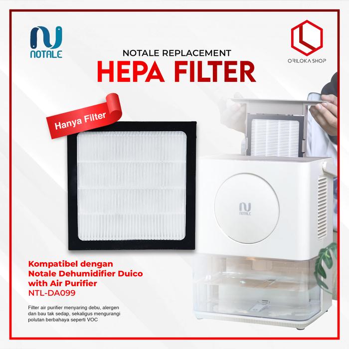 Gambar Notale Replacement HEPA Filter Dehumidifier with Air Purifier For Duico - FILTER DUICO dari Oriloka Shop Kota Administrasi Jakarta Utara Tokopedia