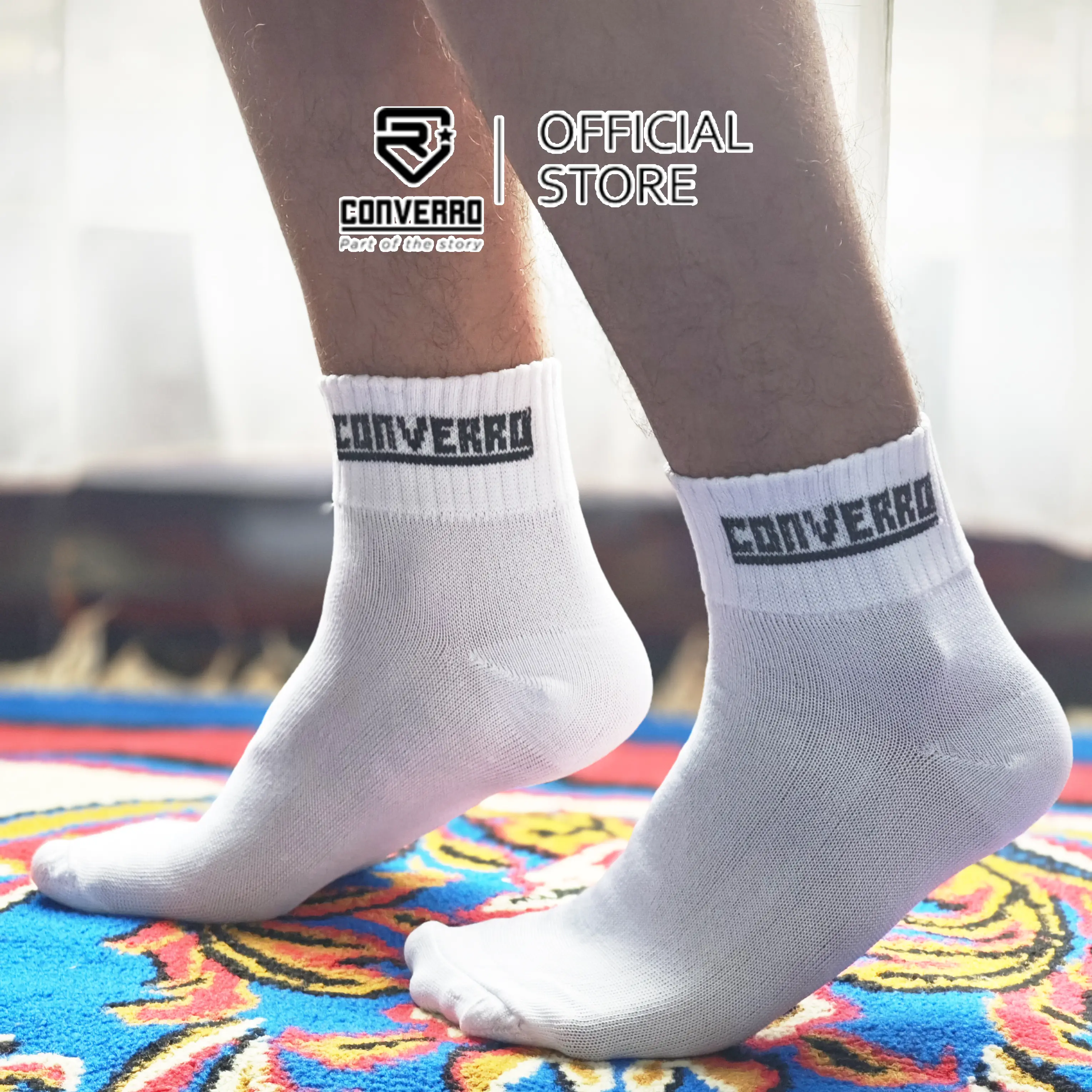 kaos kaki sekolah hitam putih untuk anak sd smp sma