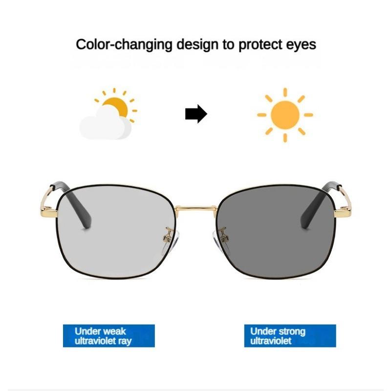 Product Introduction of Frame Shades UV400 Anti Blue Light Eyewaer Photochromic Anti Radiation Eyeglasses for Women Men Replaceable Lens Fashion Accessories BILOVEFULL 23