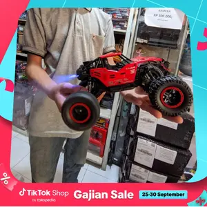 TTJ - Car XJD575-80 Mobil remote control offroad climbing Body Alloy Ada Efek Asap Baterai Charger Roda Karet Remot Kontrol