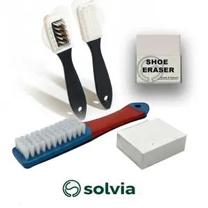 Paket SIkat Suede Treatment Premium Cuci Kering Sepatu Penghapus Suede Putih dengan Sikat dan Pembersih sikat sepatu Suede Berkualitas Tinggi