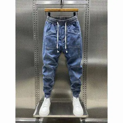 Quần Jean Nam, Thu Đông, Mới, Eo Co Giãn, Cao Cấp, Dáng Ôm, Hợp Thời Trang, Cắt Xén Có Túi Pants Menswear