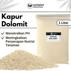 Workplant - Kapur Dolomit Pupuk Dolomit Untuk Tanaman Hias Penetral pH Memperbaiki Daya Tahan Tanaman Subur Mengandung Unsur Hara Dolomit Alas Reptil