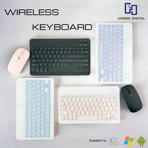 [CDOS] 10 inch Wireless Bluetooth Keyboard Lightweight Portable Colorful