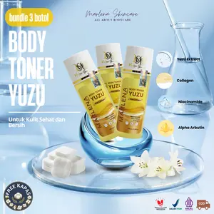 Hemat Toner yuzu isi 3  PAKET Toner PEMUTIH BADAN Lightening BPOM
