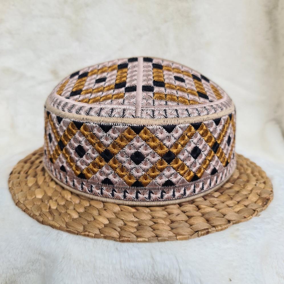 Peci Model Pakistan Full Bordir Lebaran Muslim Nyaman Songkok Dewasa Kopiah Motif