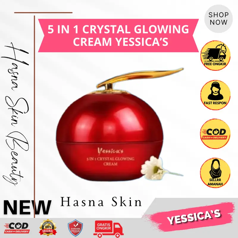 SIAP KIRIM yessica's 5In1 Crystal Glowing Cream Original 0