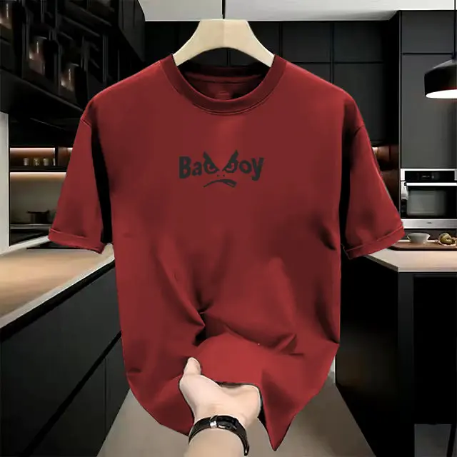 Baju Kaos Distro Lengan Pendek Bad boy Hitam Bahan Katun Combed 30s Pria Dan Wanita Dewasa 5