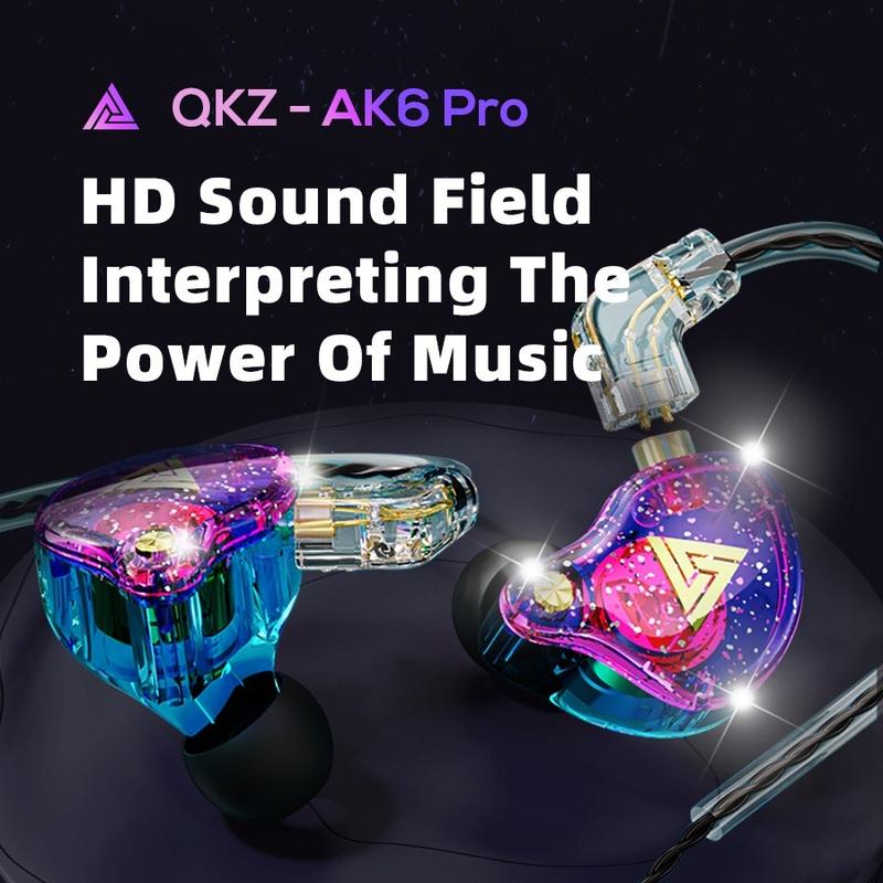 Product Introduction of QKZ AK6 Pro In-Ear Earphone with Mic HiFi Fever Bass Earphone Sport Gaming Headset 8