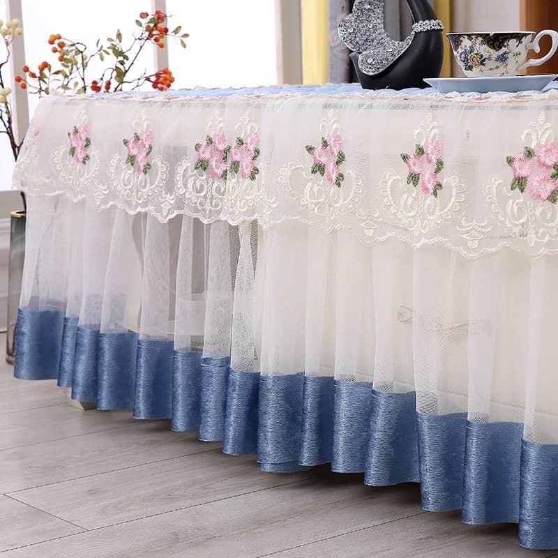 Taplak Meja Renda 55x110x40cm - Rectangle Lace Tablecloth Table Runner - Taplak Meja 4