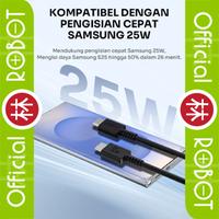 Gambar Robot RGXCC100 Kabel Data Cable Charger USB Type C to Type C Fast Charging 3A 65W - Hitam dari Liem Group Kota Administrasi Jakarta Barat 3 Tokopedia