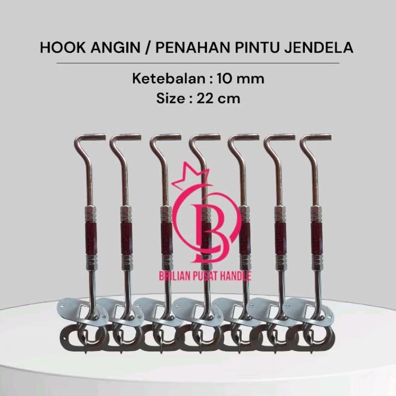 Penyangga Jendela Kotak & Bulat Premium Tinggi dari Besi - Warna Putih & Kuning 3