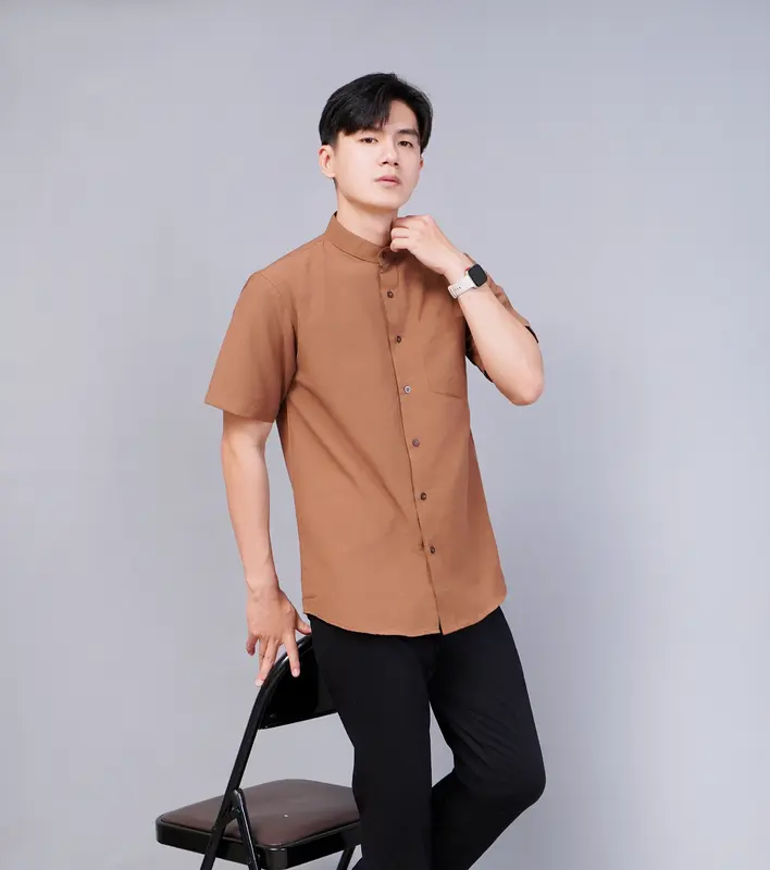 Koko Pria Lengan Pendek Polos Simple Perfect Bahan Katun Best Seller Premium 2