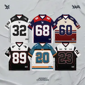 Draxion Jersey Series Number Jersey Oversize Laki-Laki Dan Perempuan Bahan Dryfit Brazil Full Printing Sublimasi Adem Nyaman Untuk Semua Musim Size M L XL