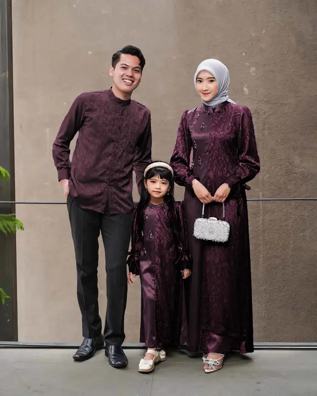 Couple Family Set Zanitha dress Couple Lebaran 2025 Exclusive Spesial Lebaran Gamis Couple Lebaran Syari Modern Dress Kondangan Set Baju Muslim Terbaru 2025 0