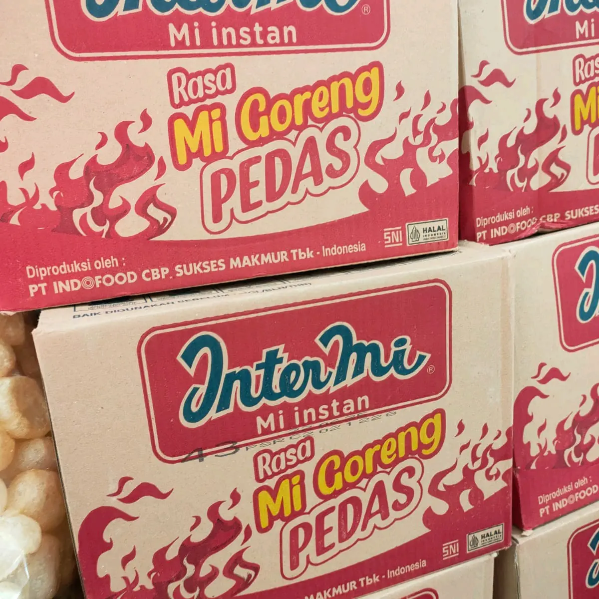DAPAT 1 KARTON/ 40 PACK | MIE INSTAN INTERMIE MURAH INDOFOOD| HOT /ORIGINAL Noodles Goreng Pedas