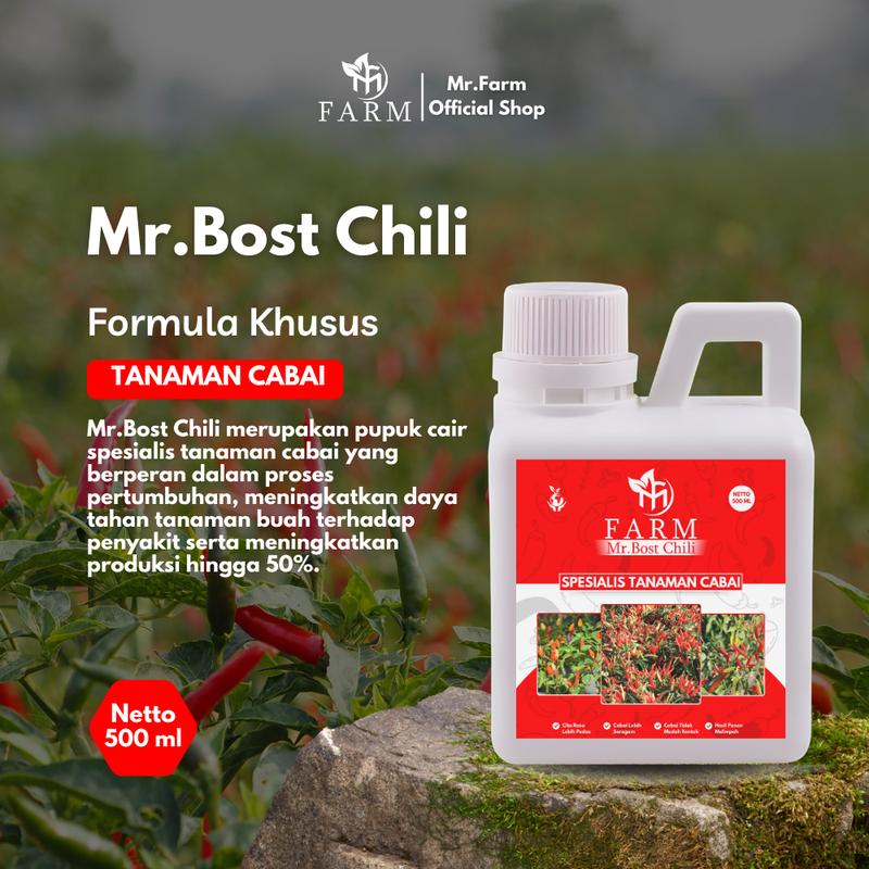 [BISA COD] Formula/ Nutrisi Tanaman Khusus Cabai - Mr.Bost Chili 500ml 2