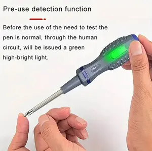 [ YM ACC ] Obeng Testpen Bolak Balik Tespen Test Pen Tes Pen Induksi Min Plus 2 Dual LED Alat Deteksi Cek Ukur Kabel Putus Tester Arus Listrik