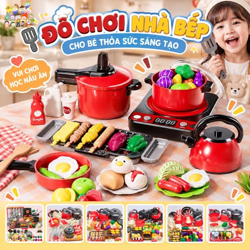 Bộ Đồ Chơi Nấu Ăn Mini Thật Nhà Bếp Mô Phỏng Có Pin – Cắt Trái Cây, Nấu Bữa Ăn, Phát Triển Kỹ Năng Toàn Diện, Quà Tặng Sinh Nhật Giáo Dục Thông Minh Cho Bé Trai & Bé Gái Yêu Thích Nấu Nướng