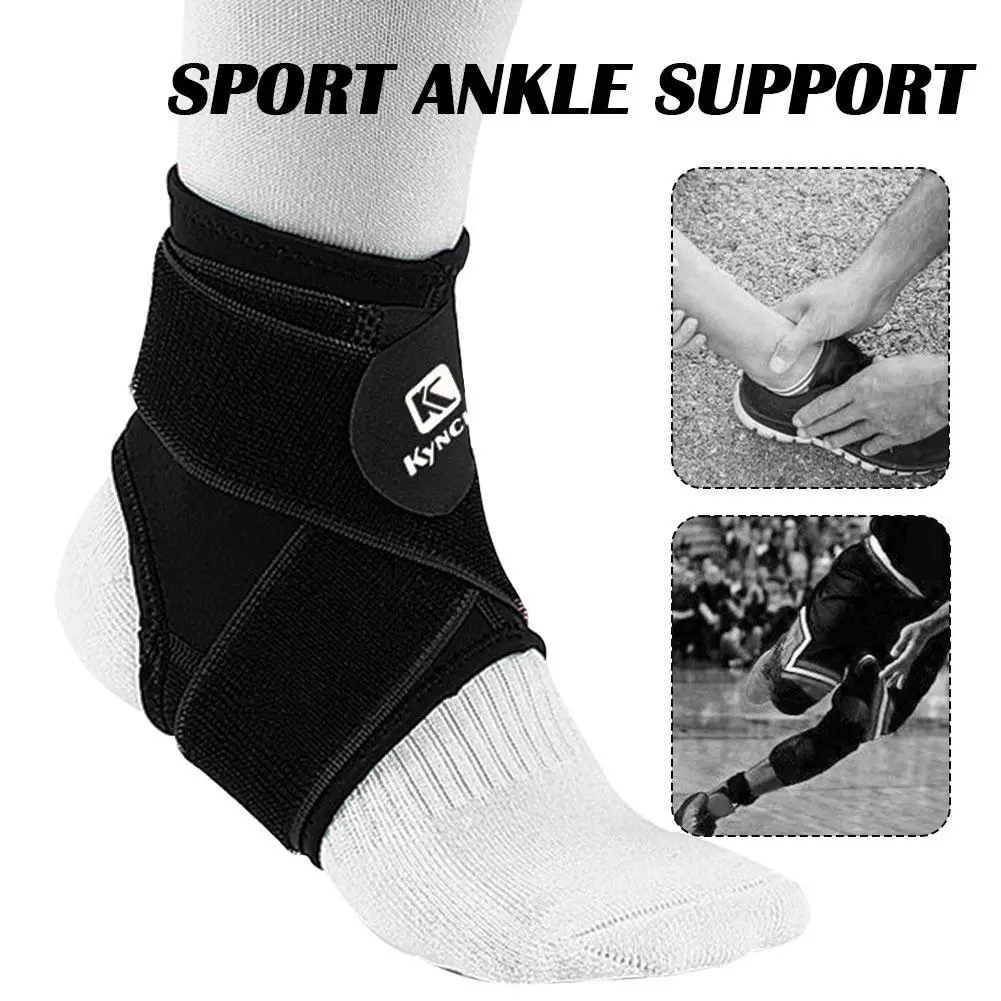 1 Pcs Sports Ankle Basketball Brace Support Protection Adjustable Elastic Breathable Comfort P5R7