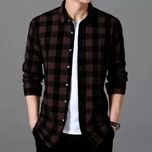 kemeja lengan panjang flanel distro tebal terbarh 2022 Baju Kotak Cowok Pria Dewasa Casual Katun Slimfit Motif Keren