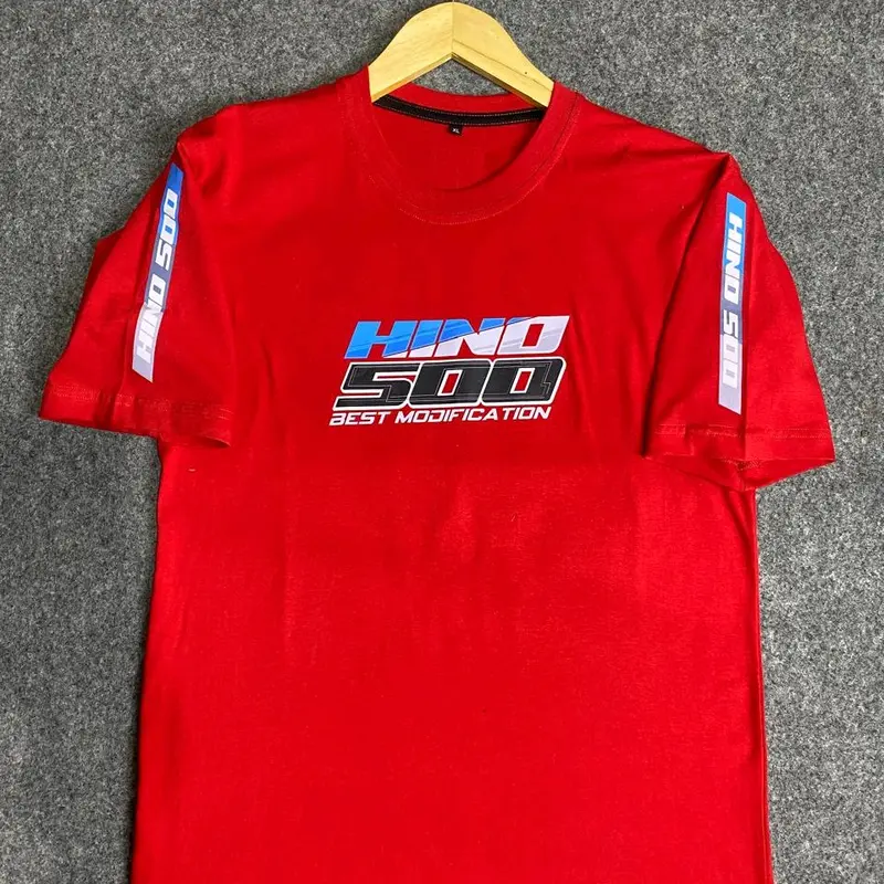 kaos truk hino 500 rfr 69 baju driver truk hino 500 Distro Pendek Lembut Panjang Pria Keren Sablon Soft Katun Hitam Standar Polos Oblong Nyaman Combed Lokal Anime Motor T-Shirt 7