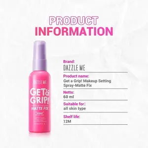 DAZZLE ME Get a Grip! Makeup setting spray matte fix smooth finish smooth triple-proof makeup longlasting