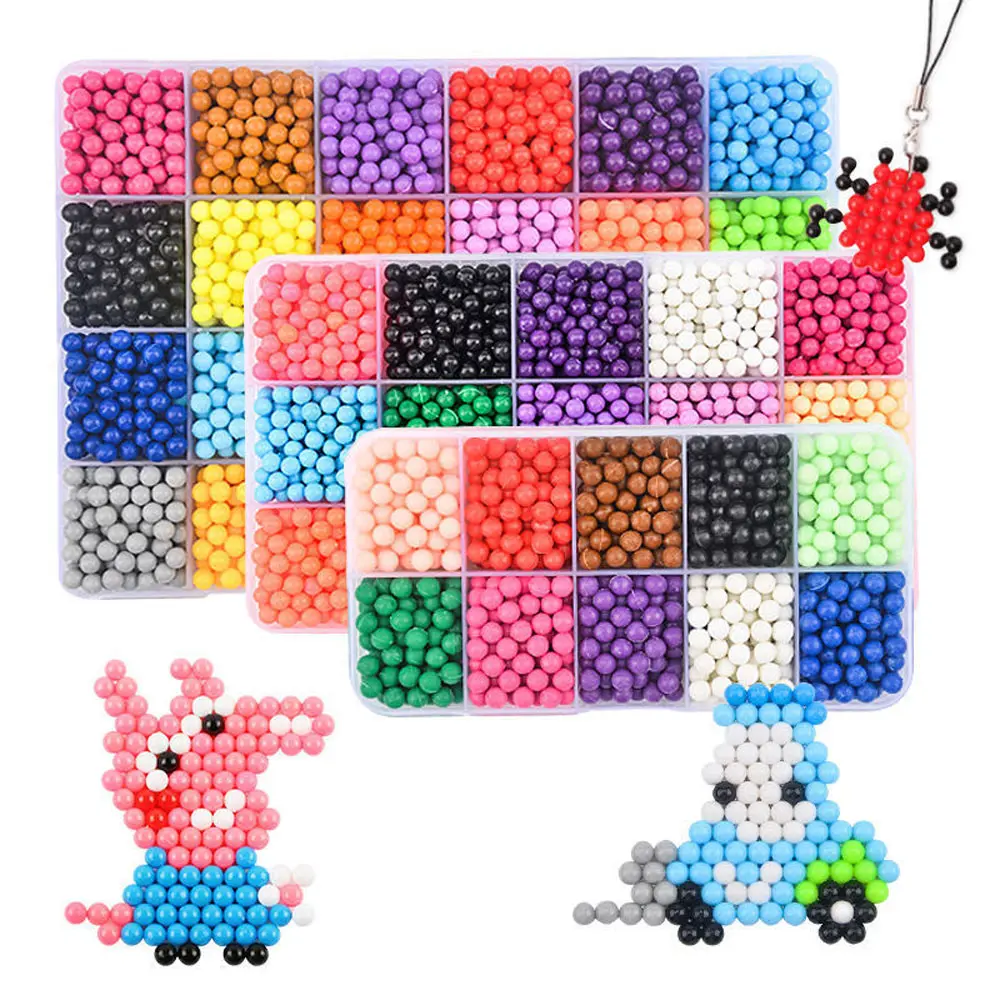 【UBaby】DIY Manik-manik Air Ajaib untuk Anak-anak / Set Manik-manik DIY Mainan Anak-anak / Mainan Edukasi Anak Plastik Alat Kerajinan Kotak Toys Belajar educational